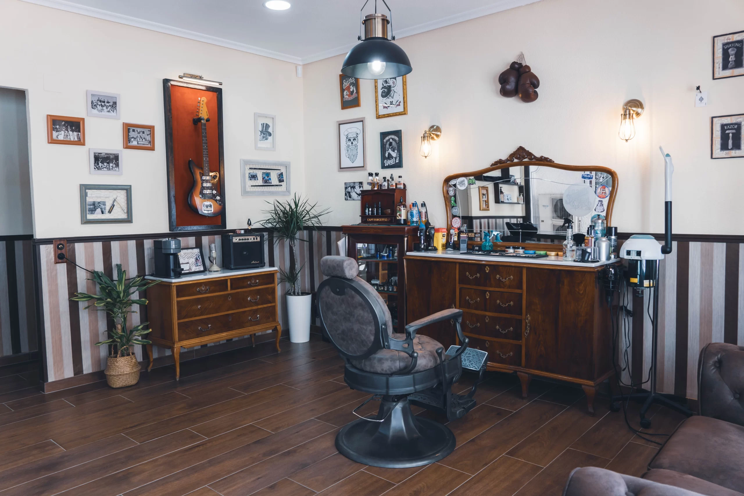 Interior Barbería